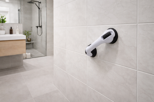 How does a suction grab bar really work? (and why no drill shower handles sometimes fail)