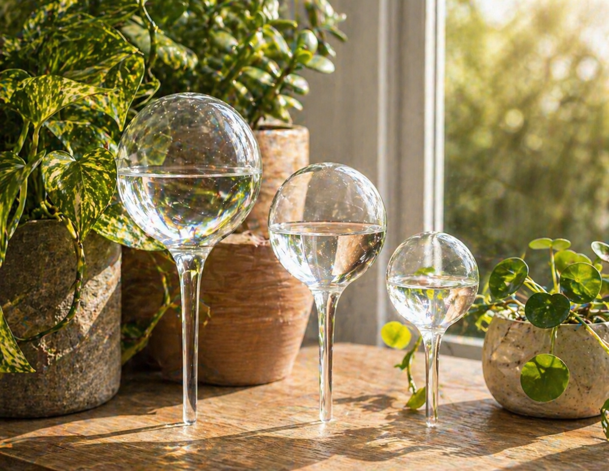 Large or small watering globe: which size does your plant need?