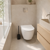 Support de brosse de toilette Minismus modèle court carré