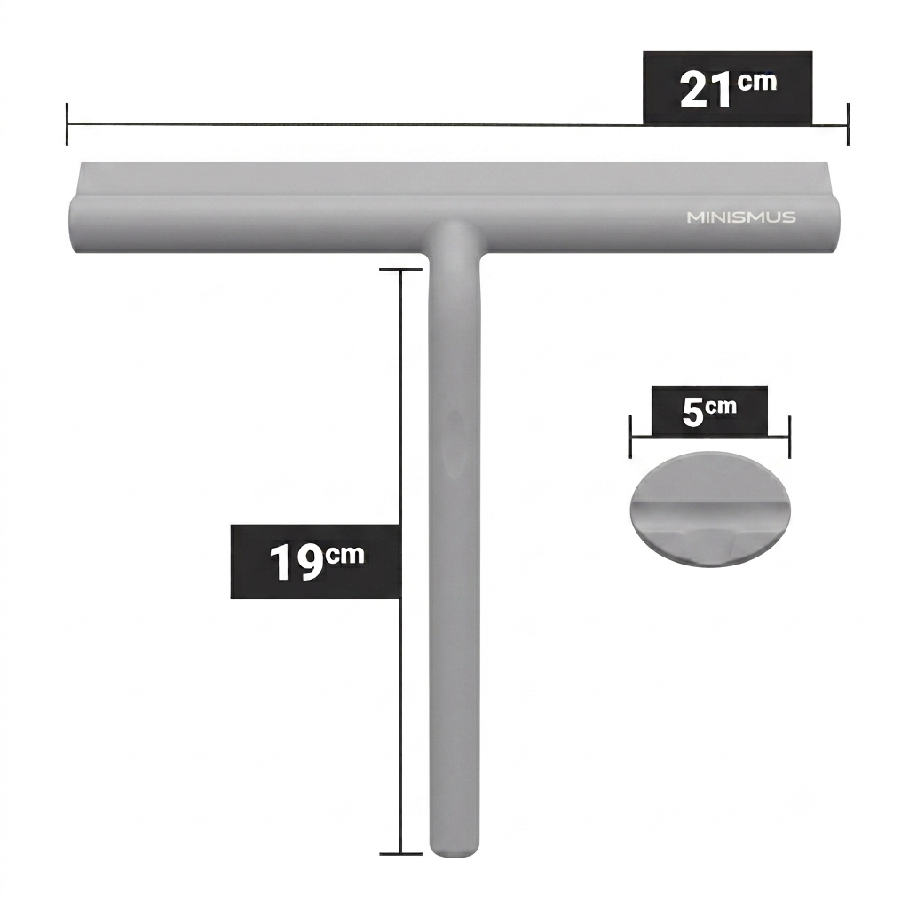 Raschietto per doccia compatto con gancio magnetico 21 cm