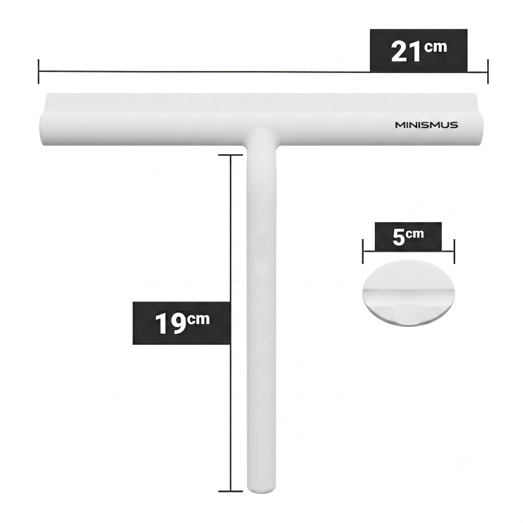 Raschietto per doccia compatto con gancio magnetico 21 cm