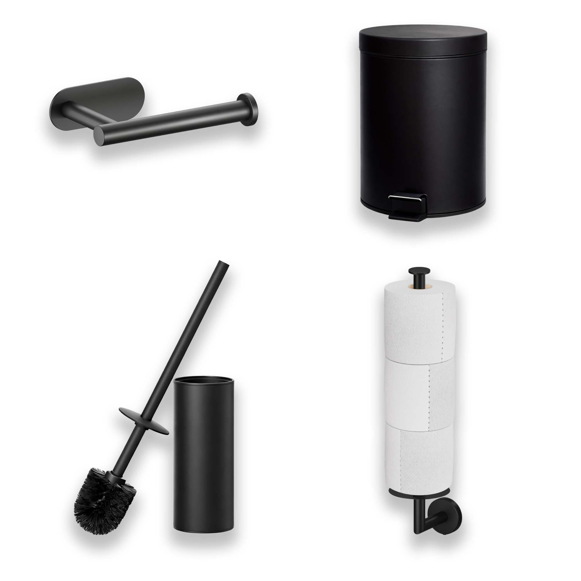 4 piece Toilet Accessories Set