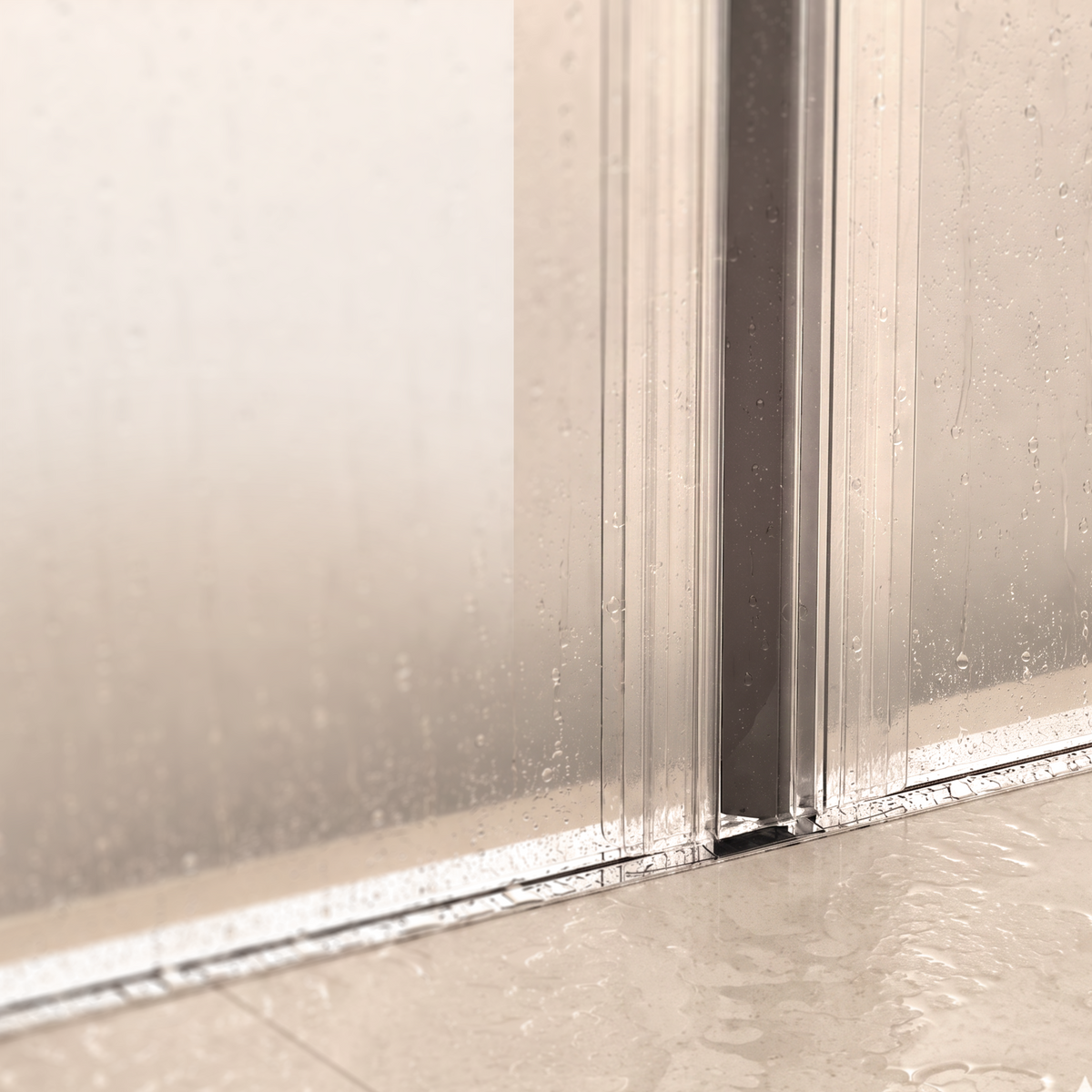 Magnetische douchedeurstrip, 2 × 200 cm, voor glas 6 tot 8 mm, voor 90 en 180 graden sluiting