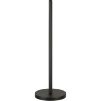 Set WC nero 5 pezzi - Portarotolo di scorta con coperchio e portarotolo da terra per 5 rotoli - Portascopino, pattumiera e ganci da parete