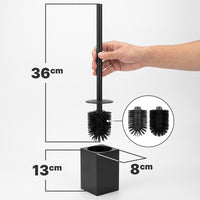 Support de brosse de toilette Minismus modèle court carré