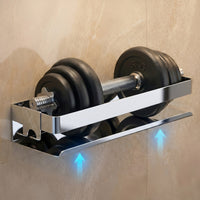 Étagère de douche 30 × 9 × 7 cm en acier inoxydable avec 3 options de montage