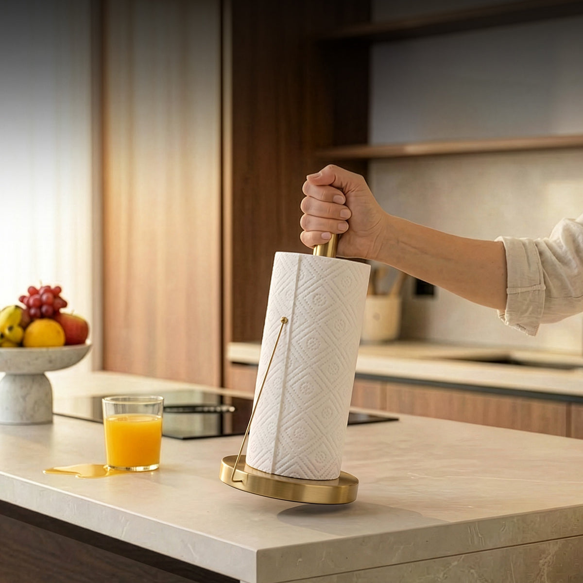 Matte Gold - Paper Towel Holder
