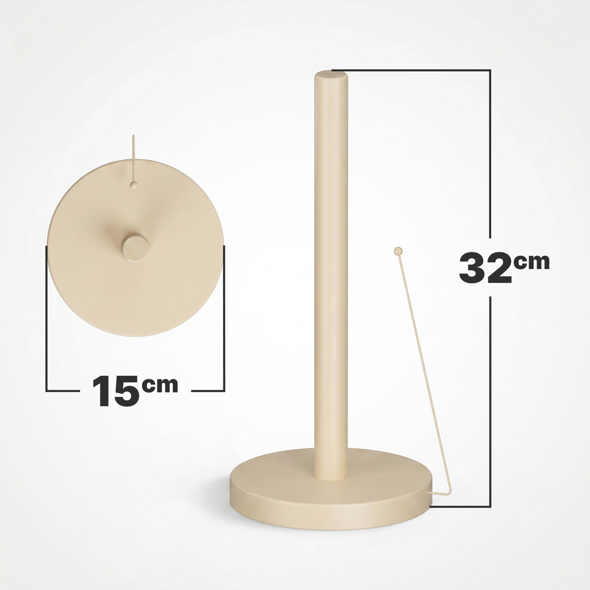 Beige - Paper Towel Holder