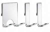 Set di Ganci Extra per Cestello Doccia - Porta Rasoio e 2 Ganci a J, Nero