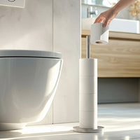 Supporto per Carta Igienica da Terra per 5 Rotoli Extra