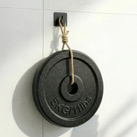 Wall Hook Square Base Black – Self Adhesive Set of 6