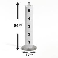 Supporto per Carta Igienica da Terra per 5 Rotoli Extra