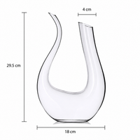 Decanter per vino a forma di U