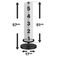 Supporto per Carta Igienica da Terra per 5 Rotoli Extra