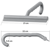 Duschabzieher 21cm mit Haken und Silikonblatt