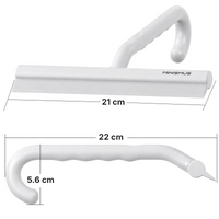 Duschabzieher 21cm mit Haken und Silikonblatt
