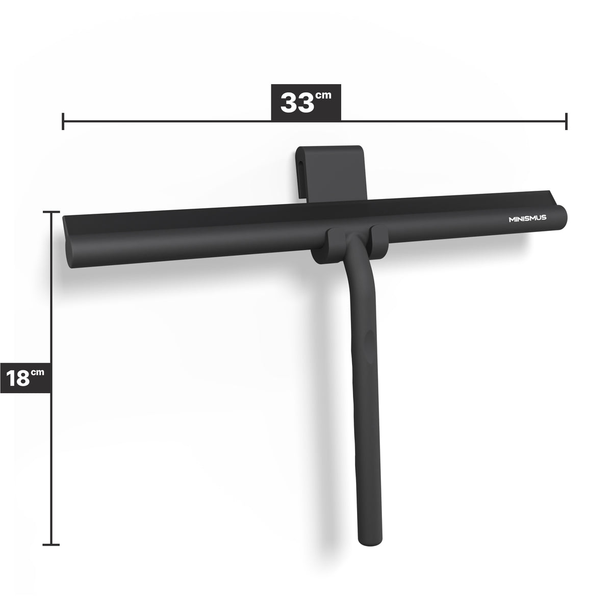Raschietto per doccia extra largo con gancio appeso 33 cm