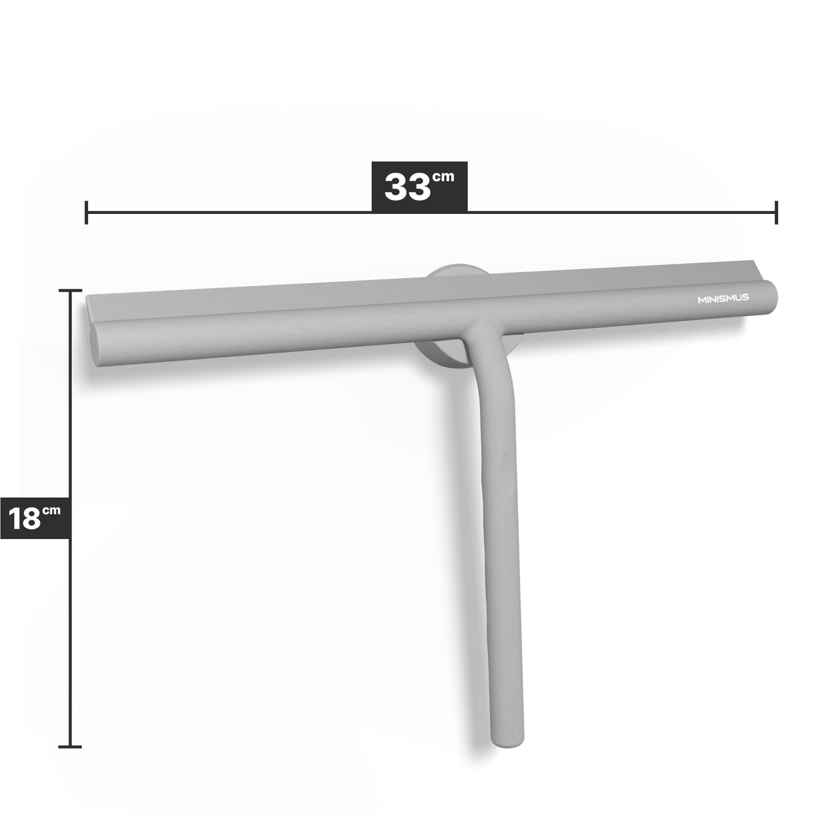 Raschietto per doccia extra largo con gancio magnetico 33 cm