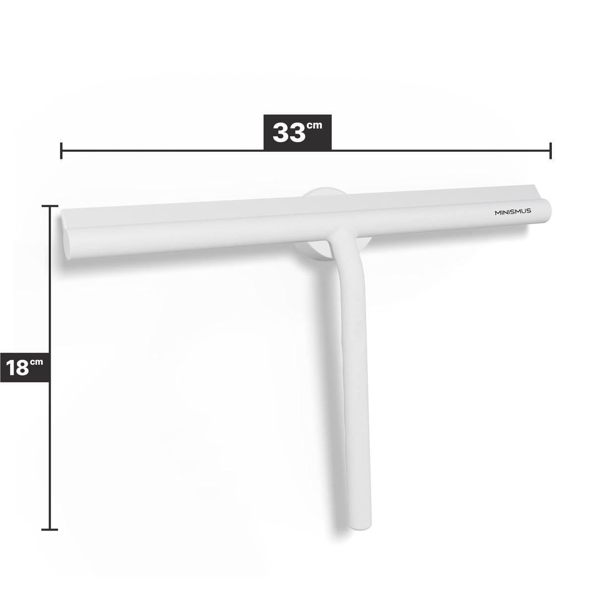 Raschietto per doccia extra largo con gancio magnetico 33 cm