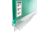 Guarnizione per Doccia con Fermacqua - 2x 1 Metro per Porte in Vetro da 8-10mm