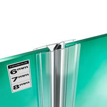 Verticale Doucheafdichting met Magnetische Sluiting 200cm 