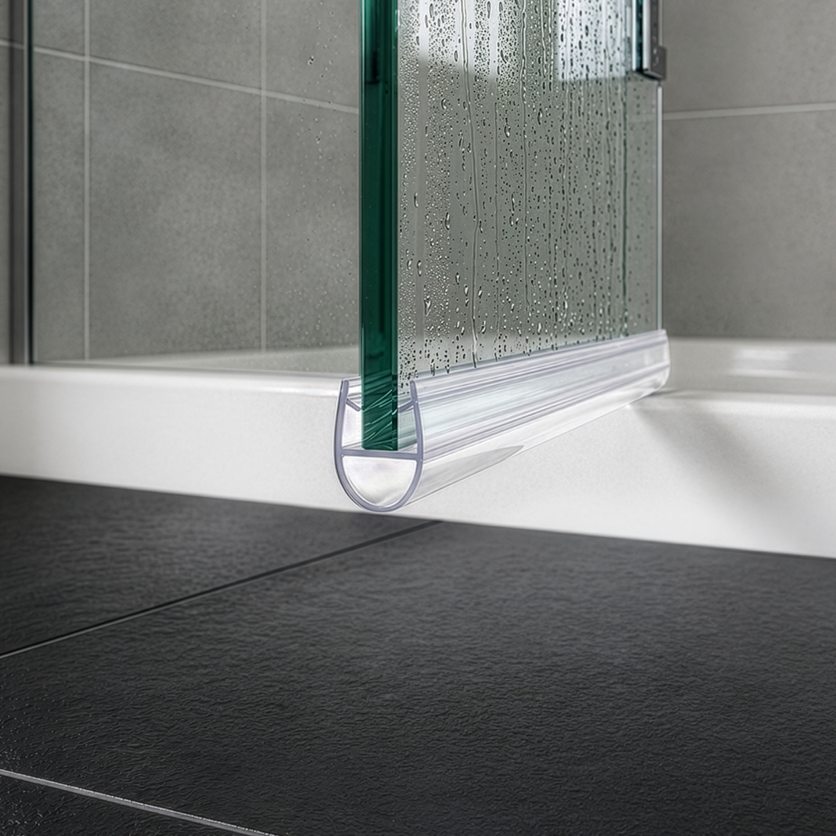 Duschdichtung D-Profil – 2×1 m für 6–8 mm Glas