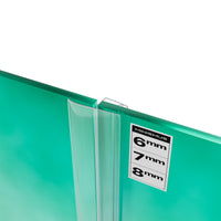 Vertical Shower Door Seal U-Profile 200 cm