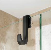 Shower Door Hook 2-Pack with Silicone Coating