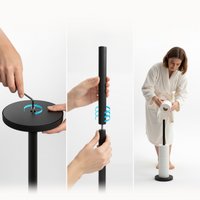 Supporto per Carta Igienica da Terra per 5 Rotoli Extra