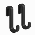 Ganci Doccia Antiruggine con Rivestimento in Silicone - Confezione da 2