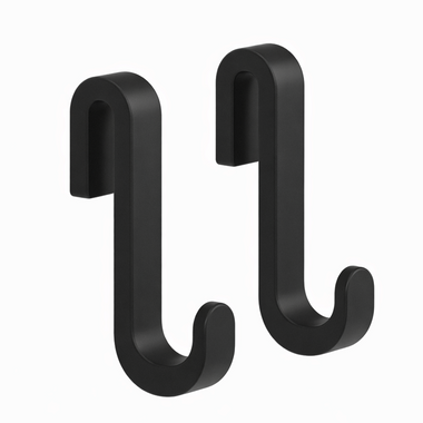 Crochet de Porte de Douche 2-Pack avec Revêtement en Silicone