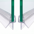 Guarnizione per Doccia con Fermacqua - 2x 1 Metro per Porte in Vetro da 8-10mm