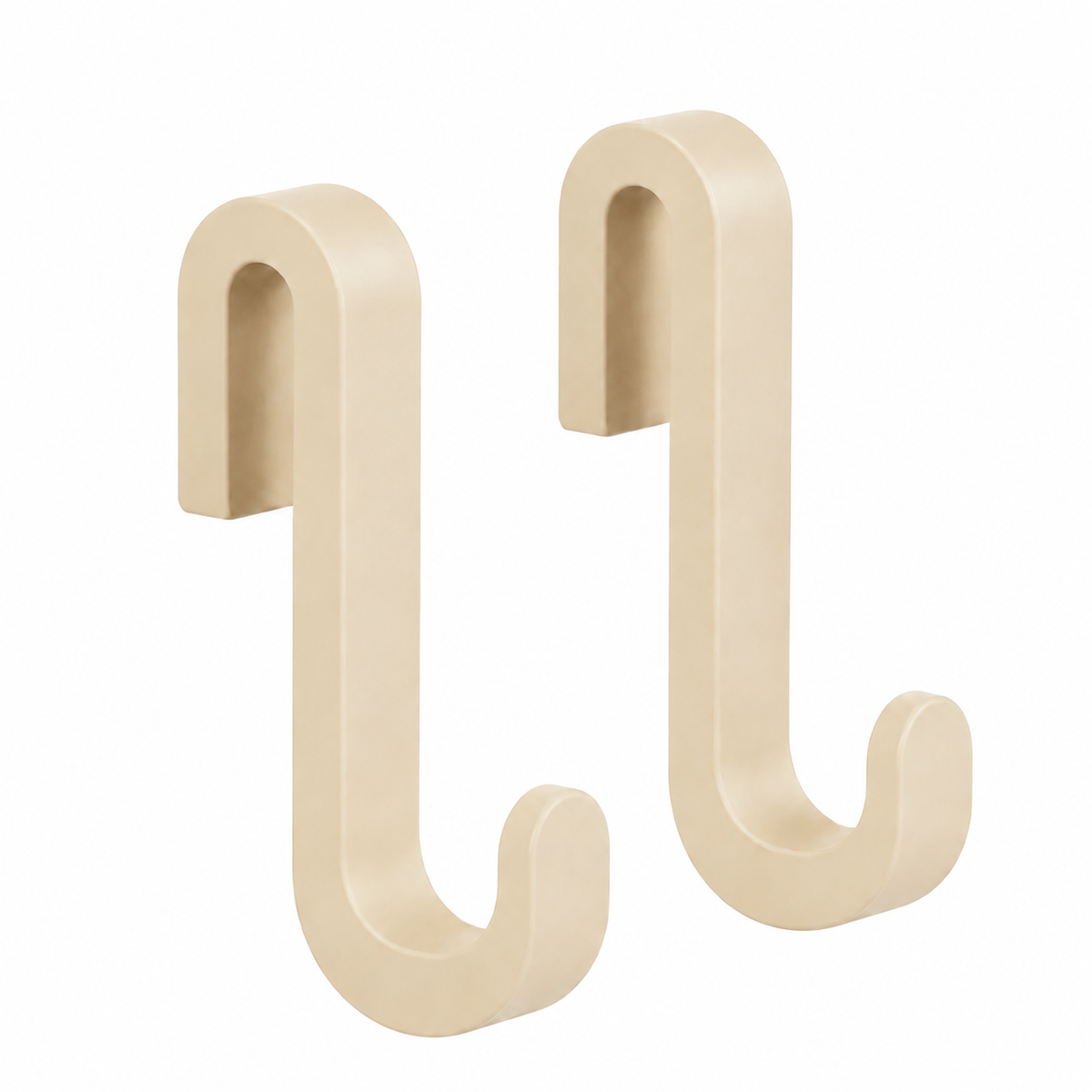 Crochets de porte de douche avec revêtement en silicone, lot de 2, pour verre de 6 à 10 mm