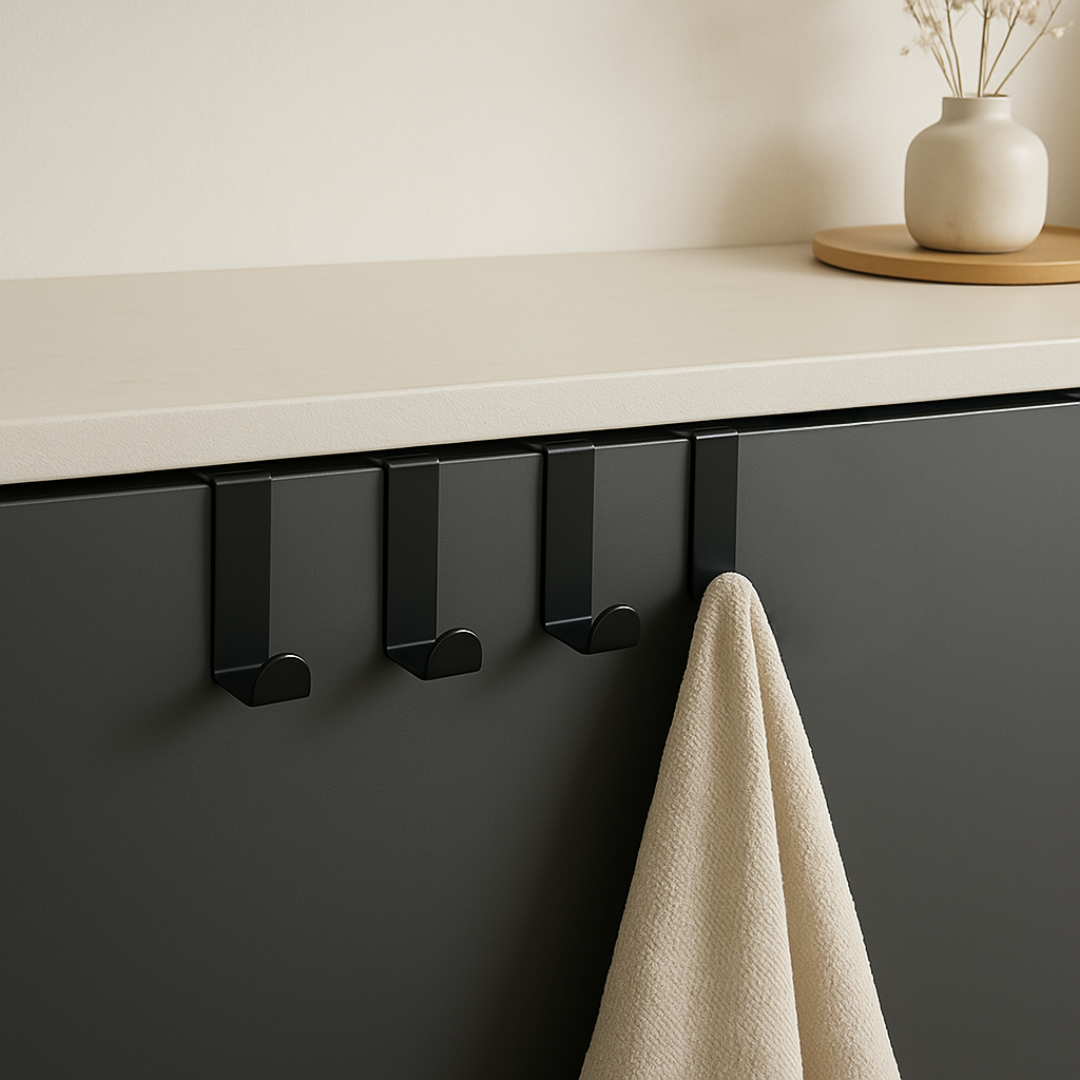 Stainless Steel Door Hooks – Set of 4