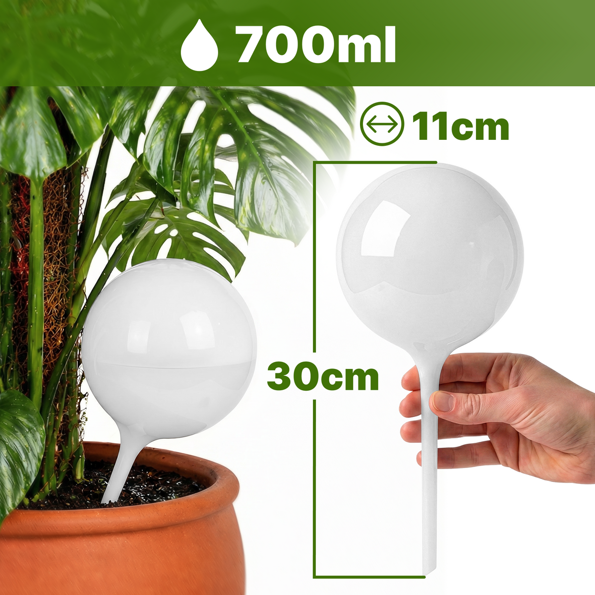 Extra Grote Automatische waterdruppelaar voor planten — set van 12 stuks