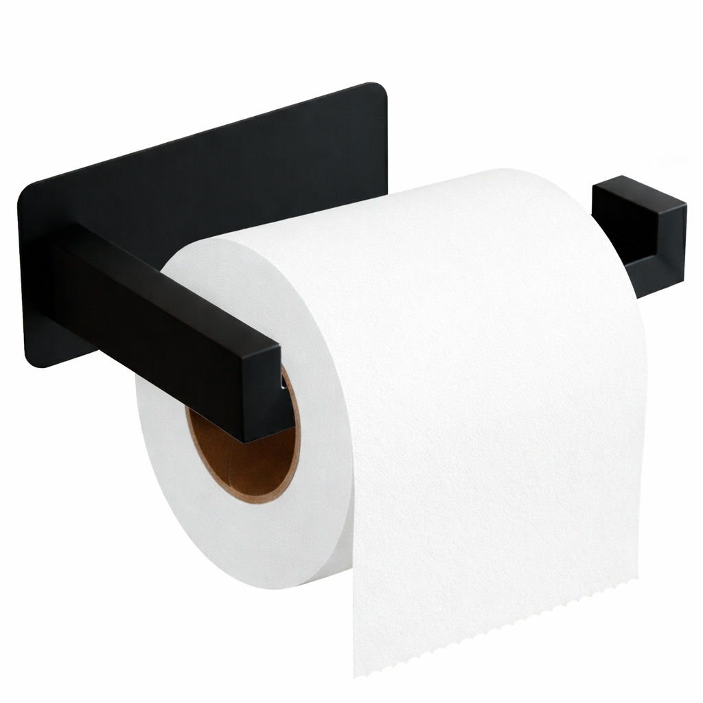 Tissue Roll Holder Hanging Model, Extra Thin Stainless Steel, No-Drill Installation