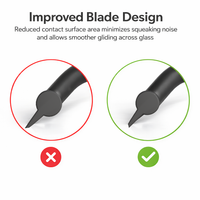 Hangwipe Douchewisser 21 cm met ingebouwde haak