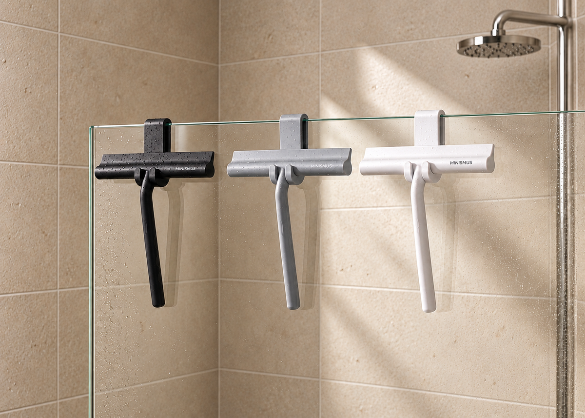 Trockenablage mit Seife und Spülbürste neben einem Spülbecken