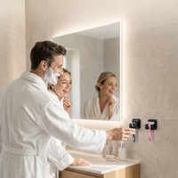 Silicone Razor Holder with Wall Adhesive, Space-Saving Design