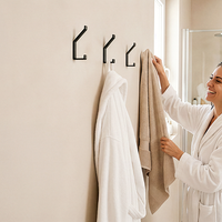 Dual Hook Wall Mount 6-Pack, Aluminum Design