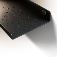 Floating Wall Shelf with Anti-Fall Edge, Rustproof and Space-Saving