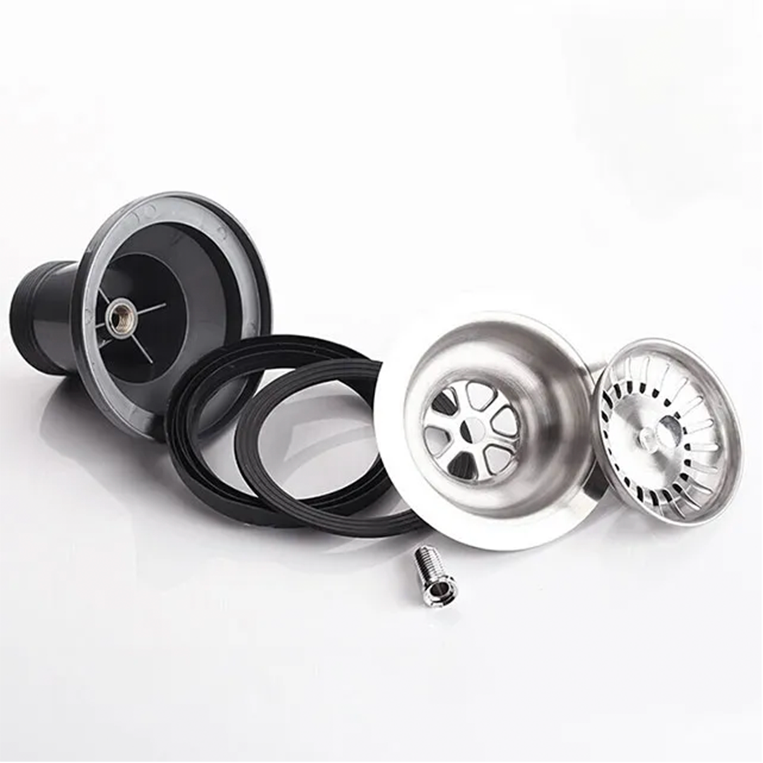 Spülenablauf mit Siebkörbchen – Ø114 mm (ohne Überlauf)