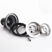 Sink Drain with Basket Plug – Ø110mm Outer Diameter, G1 1/2 Connection